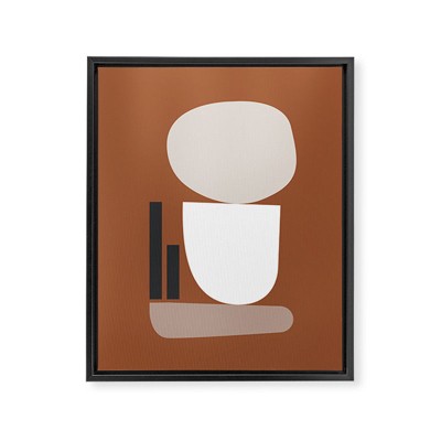 mpgmb Shape Study 11 Framed Canvas - Society6