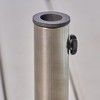 Patio Umbrella Base, Outdoor Umbrella Stand Weight, Outdoor Heavy Duty Square Concrete Umbrella Stand, Regular, Any Offset Umbrella Base For Pool - 3 of 4