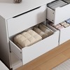 Gulches Modern White 9-Drawer Dresser - Deep Drawers, Large Floor Wood Chest, for Bedroom/Closet/Living Room - 3 of 4