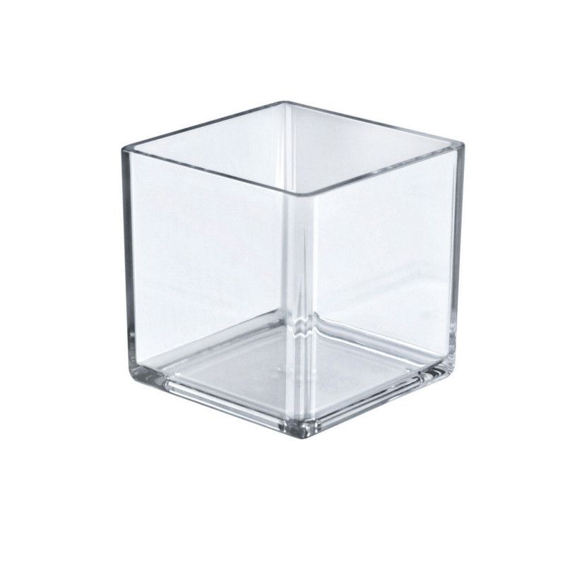 Azar Displays 5" Deluxe Clear Acrylic Square Cube Bin for Counter, 2-Pack, 3 of 5