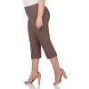 Rekucci Curvy Woman  Classic Pull-On Stretchy Straight Leg Capri - 2 of 4