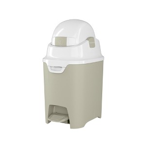 Foundations Mini Hands-Free Diaper Pail - Durable & Odorless Diaper Disposal, Holds up to 30 Newborn Diapers, Refill with Any Bags - 1 of 4