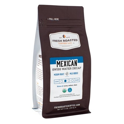 Fresh Roasted Coffee, Organic Mexican Decaf, Ground Coffee
