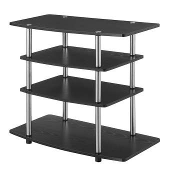 Designs2Go No Tools Highboy 4 Tier TV Stand for TVs up to 32" Black - Breighton Home