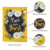 Evergreen Bee Our Guest Frame Garden Linen Flag 12.5 x 18 Inches Indoor Outdoor Decor - 3 of 4