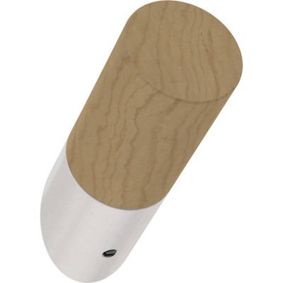 Franklin Brass 5pk 2.25" Modern Slant Decorative Hooks White/Pine