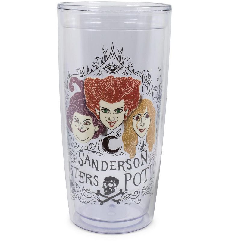Silver Buffalo Hocus Pocus Sisters Potion 20oz Double Wall Travel Tumbler, 1 of 7