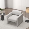 Spassway Corduroy Lounge Chair, 30"H x 31"W, Perfect for Living Rooms, Bedrooms Reading Books, Beige Available - 3 of 4