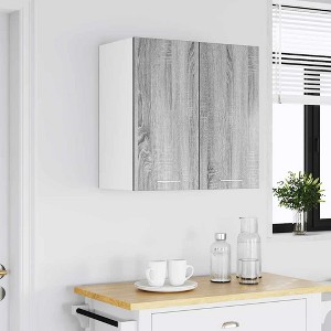 CLIHOME Hanging Storage Cabinet, Engineered Wood Kitchen Furniture, Ample Storage with Doors - 1 of 4