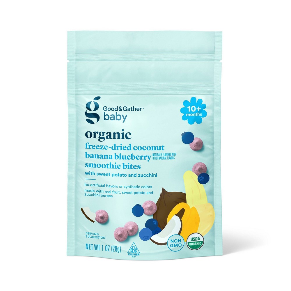 Freeze Dried Coconut Banana Blueberry Smoothie Bites - 1oz - Good & Gather™