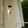 VAXCEL Sawyer Steel 1 Light Integrated LED Matte Black Contemporary Outdoor Wall Lantern Clear Glass - 4 of 4