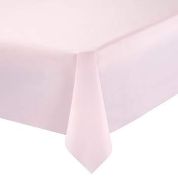 Smarty Had A Party Pink Rectangular Disposable Plastic Tablecloths (54" x 108") (96 Tablecloths)