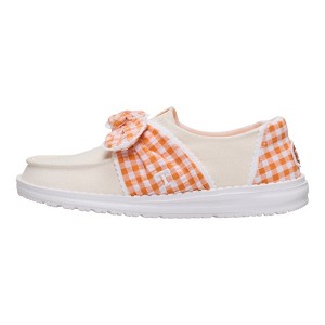 Hey Dude Women Wendy Bow Tennessee Vols , White/Orangesicle