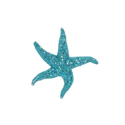 Gallerie II Aqua Glitter Sea Star Ornament