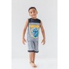 Star Wars The Mandalorian Athletic Pullover T-Shirt Tank Top and Shorts 3 Piece Outfit Set Little Kid to Big Kid - 3 of 4