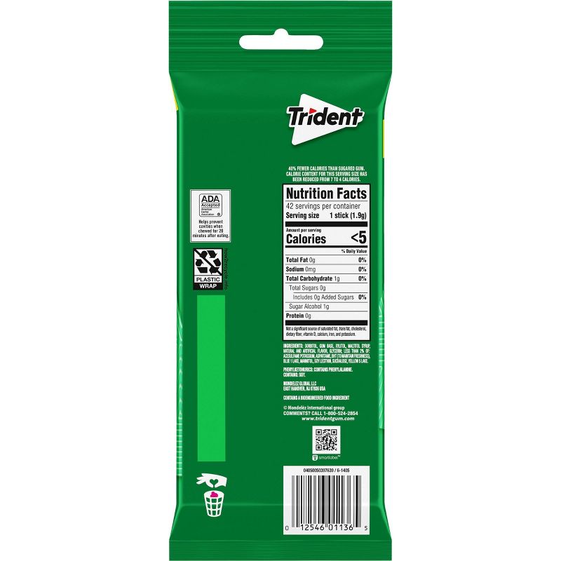 Trident Spearmint Sugar Free Gum - 3ct/2.8oz, 6 of 13