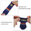 Unique Bargains Dog Cats Non-Slip Socks Smiling Face Pattern Paw Protection and Traction Dark Blue 4 Pcs - 3 of 4
