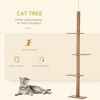 BABYYER Adjustable Cat Tree, Multi-Level Cat Tower with Sisal-Covered Scratching Posts, Durable Pet Furniture for Kittens - 2 of 4