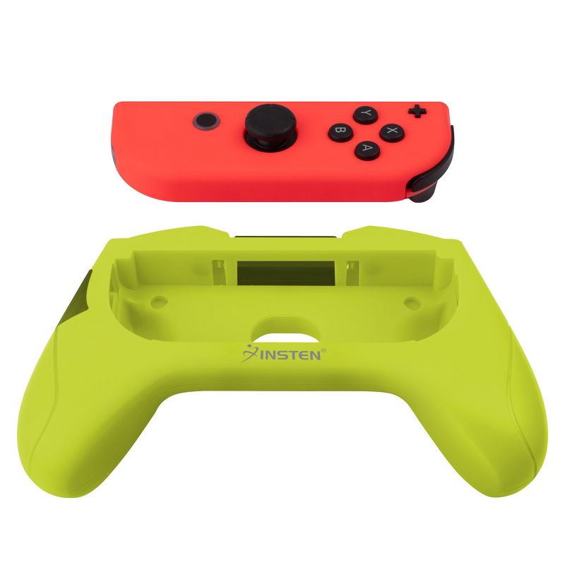 Insten 2 Pack Controller Grips Compatible with Nintendo Switch Joy-Con Controllers, Dark Blue, Neon Yellow, 5 of 12