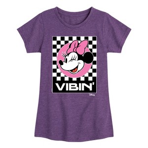 Girls' - Disney - Minnie Mouse Fitted Short Sleeve Graphic T-Shirt - 1 of 4