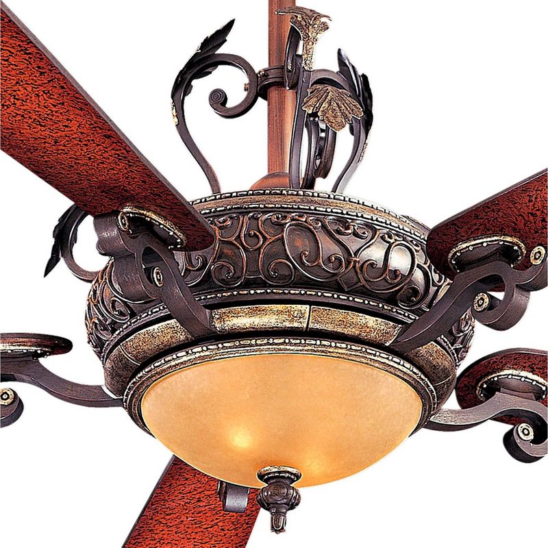 56" Minka Aire Napoli Sterling Walnut Wood Blade LED Ceiling Fan, 3 of 7
