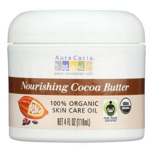 Aura Cacia Organic Nourishing Cocoa Butter - 4 oz - 1 of 4