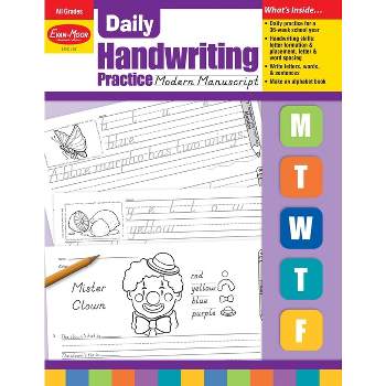 Daily Handwriting Practice: Modern Manuscript, Kindergarten - Grade 6 Teacher Edition - by  Evan-Moor Educational Publishers (Paperback)
