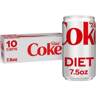 Diet Coke Soda - 10pk/7.5 fl oz Mini-Cans