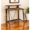 HomeRoots 32" Brown Writing Desk - 2 of 4