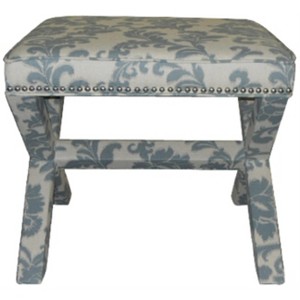 Palmer Ottoman With Silver Nailhead - MCR4589 - Safavieh - 1 of 4