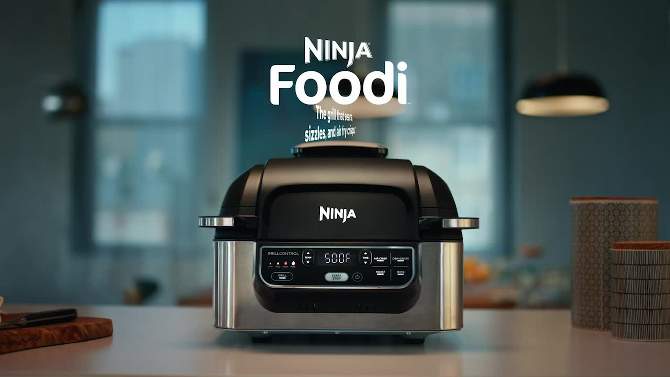 Ninja Foodi 4qt 4-in-1 Indoor Grill &#38; Air Fryer - AG300BF, 2 of 8, play video