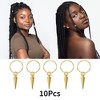 Unique Bargains Wings Hair Ring Pendants 10 Pcs - 3 of 4