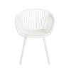 Plastic Outdoor Chair Set of 2,Modern Armless Patio Chairs with Slatted Back,Weather Resistant Resin Seating–Maison Boucle - 4 of 4