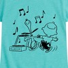 Girls' - Peanuts - Snoopy Dancing Fitted Short Sleeve Graphic T-Shirt - 2 of 4