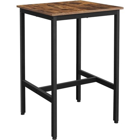 Vasagle Bar Table, Narrow Long Bar Table, Kitchen Dining Table, High Pub  Table, Sturdy Metal Frame, Industrial Design, Rustic Brown And Black :  Target