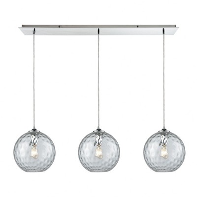 Elk Home Watersphere 3 - Light Chandelier in  Polished Chrome