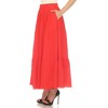 Women's Pleated Tiered Maxi Skirt - 2 of 4
