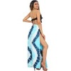 LA LEELA Women's Summer Bikini Wraps Beach Wrap Coverup Sarong Skirt Swimsuit Swimwear Cover Up for Women One Size Multicolored, Tie Dye Design - 4 of 4