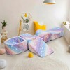 Hooseng Kids Couch, 5-in 1 Modular Sectional Toddler Playing Sofa, Multi-Combination Glow-in-The-Dark Climbing Blocks Toys - 2 of 4
