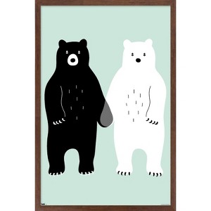 Trends International Andy Westface - Bears Gray Framed Wall Poster Prints - 1 of 4