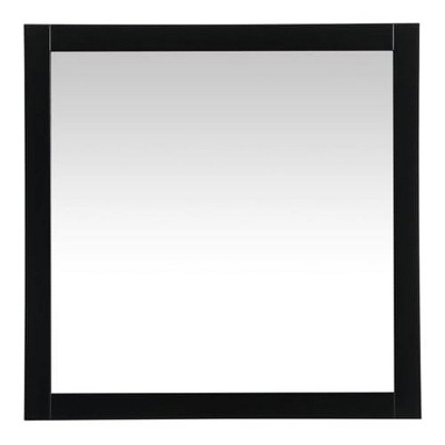 Elegant Lighting Aqua vanity mirror 36x36 inch in black
