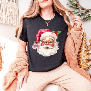 Simply Sage Market Watercolor Santa Face Short Sleeve Tee - 1 of 4