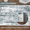 COZONY Abstract Area Rug, Non-Slip Washable Low Pile Carpet, Modern Floral Design for Living Room, Bedroom, Hallway Indoor - 4 of 4