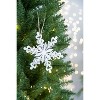 Gulches Series Silver Shatterproof Natural Iced Leaf Twig Ball Christmas Ornament - 4 of 4