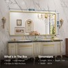 Keonjinn Framed Wall Mirror, Modern Rectangular Bathroom Vanity Mirror, Wall Mounted - 3 of 4