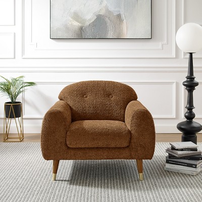 MINIMORE Modern Style 37.8"W Iris Accent Chair & Armchair with Tufted back