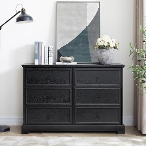HDZNVF Modern Farmhouse 6-Drawer Chest of Drawers - 1 of 4