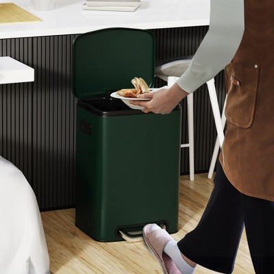 13 Gallon 50L Kitchen Foot Pedal Operated Soft Close Trash Can