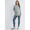 Hello Miz Women's Double Layer Long Sleeve Maternity Nursing Hoodie - 4 of 4