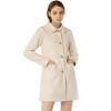 INSPIRE CHIC Women's Turn Down Collar Single Breasted Winter Outwear Overcoat - 3 of 4